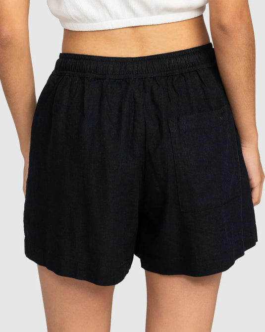 Roxy Women's Lekeitio Break Mid Shorts Anthracite ERJNS03490-KVJ0