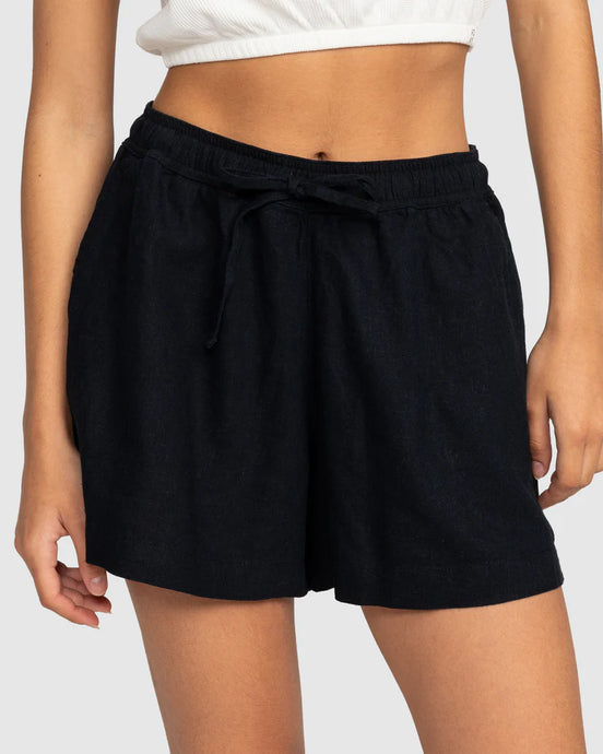 Roxy Women's Lekeitio Break Mid Shorts Anthracite ERJNS03490-KVJ0