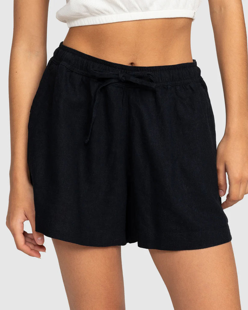 Load image into Gallery viewer, Roxy Women&#39;s Lekeitio Break Mid Shorts Anthracite ERJNS03490-KVJ0

