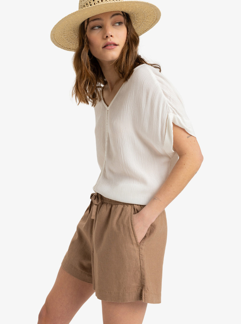 Load image into Gallery viewer, Roxy Women&#39;s Lekeitio Break Mid Shorts Portabella ERJNS03490-CZU0
