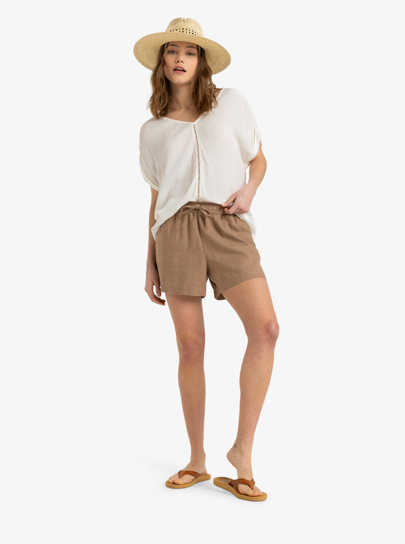 Load image into Gallery viewer, Roxy Women&#39;s Lekeitio Break Mid Shorts Portabella ERJNS03490-CZU0
