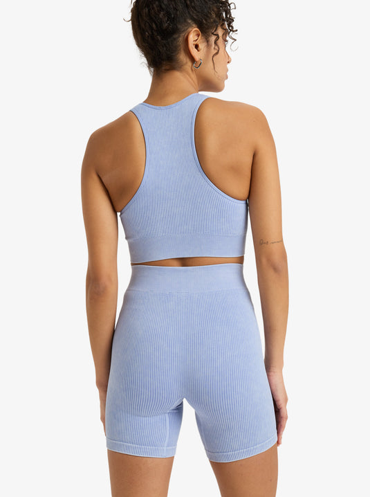 Roxy Women's Chillout Seamless Washed Sport Shorts Grapemist ERJNS03567_PJB0