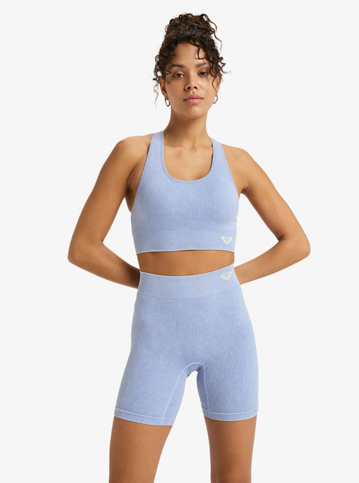Roxy Women's Chillout Seamless Washed Sport Shorts Grapemist ERJNS03567_PJB0