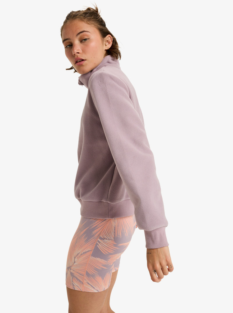Load image into Gallery viewer, Roxy Women&#39;s Waves Of Warmth Half Zip Sport Jumper Nirvana ERJPF03203_PJQ0
