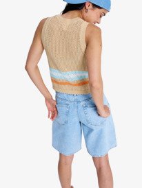 Roxy Women's Sandy Shells Knitted Top Beige ERJSW03694-TGJ0