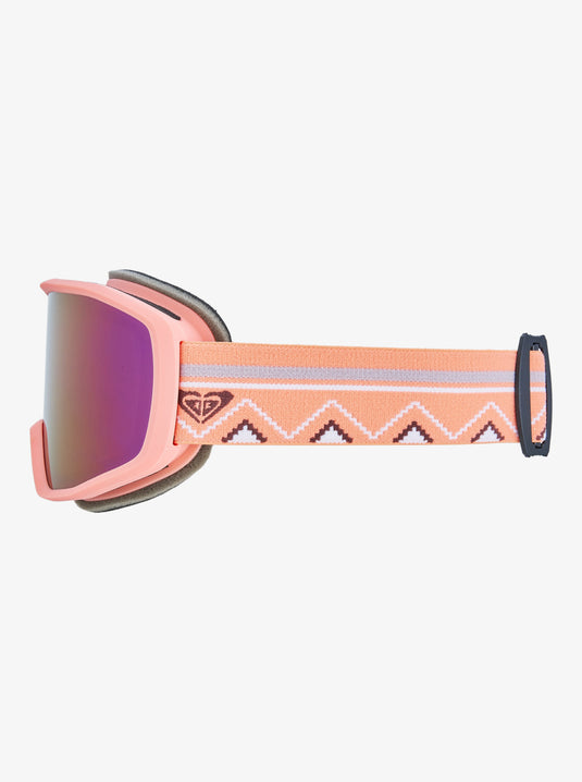 Roxy Women's Izzy Ski/Snowboard Goggles Coral Chic/Clux ML Lpurple S3 ERJTG03242-BEM0