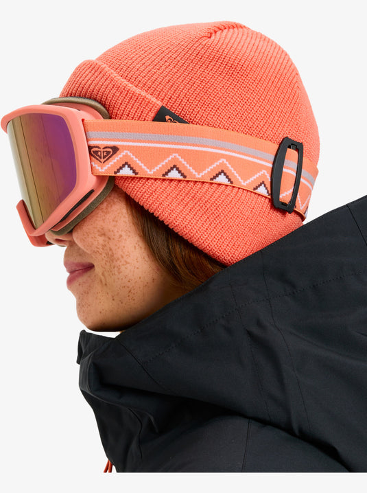 Roxy Women's Izzy Ski/Snowboard Goggles Coral Chic/Clux ML Lpurple S3 ERJTG03242-BEM0