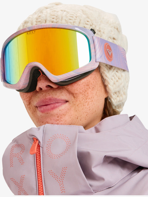 Load image into Gallery viewer, Roxy Women's Moonride Cluc Mirror Lens S3 Snow Goggles Sunflare/Orange ERJTG03244-PHA0

