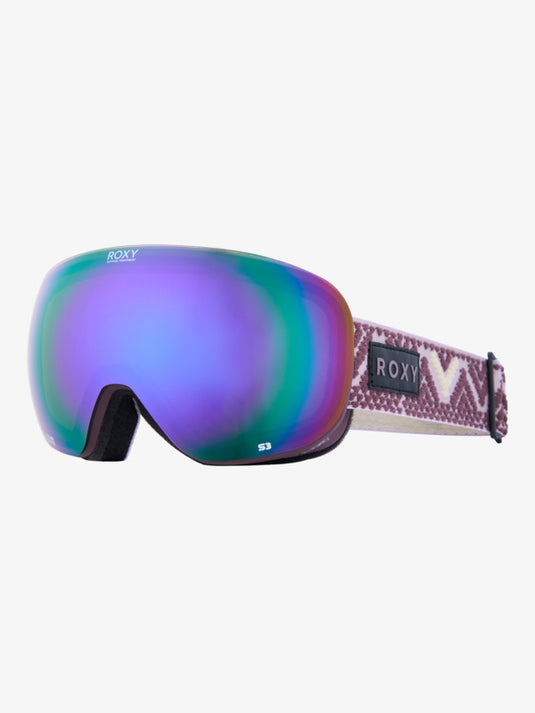 Roxy Women's Popscreen Mirror Lens S3 Goggles Huckleberry/purple ERJTG03246-RRF0