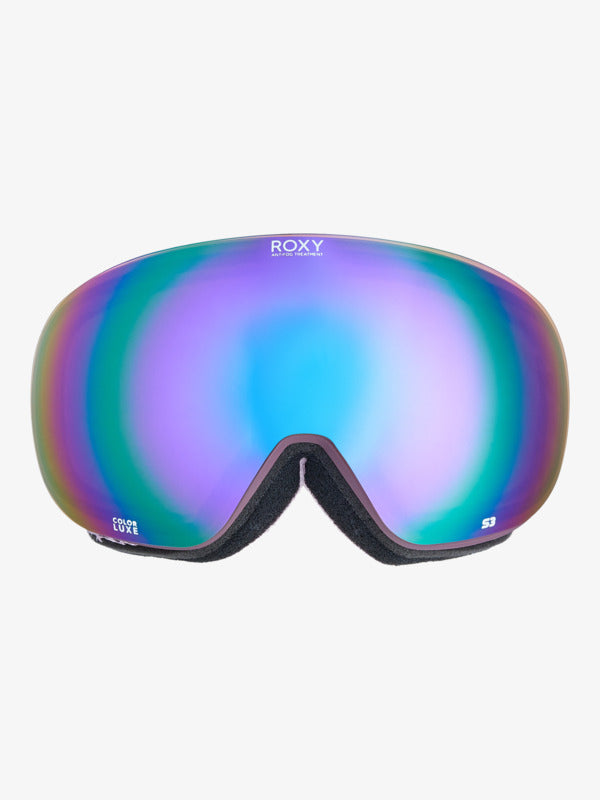 Load image into Gallery viewer, Roxy Women's Popscreen Mirror Lens S3 Goggles Huckleberry/purple ERJTG03246-RRF0
