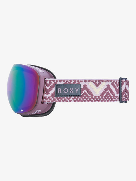 Roxy Women's Popscreen Mirror Lens S3 Goggles Huckleberry/purple ERJTG03246-RRF0