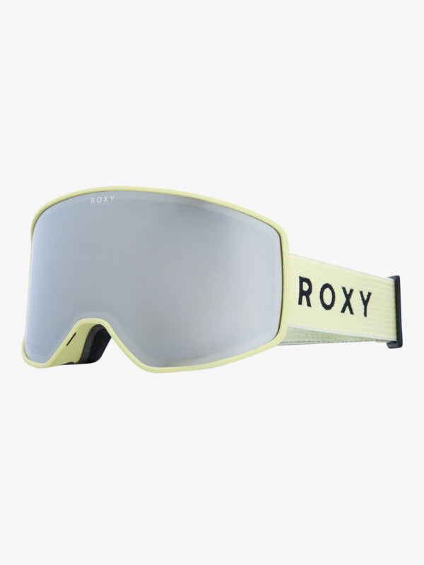 Load image into Gallery viewer, Roxy Women's Storm Ski/Snowboard Goggles Yellow Pear/Clux ML Silver S3 ERJTG03250-GDR0
