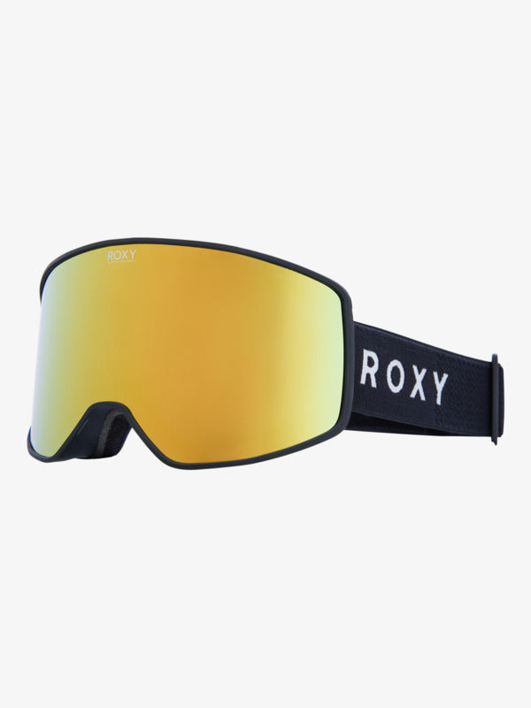Load image into Gallery viewer, Roxy Women's Storm Ski/Snowboard Goggles Black/Clux Ml Pink Gold S3 ERJTG03250-KVC0

