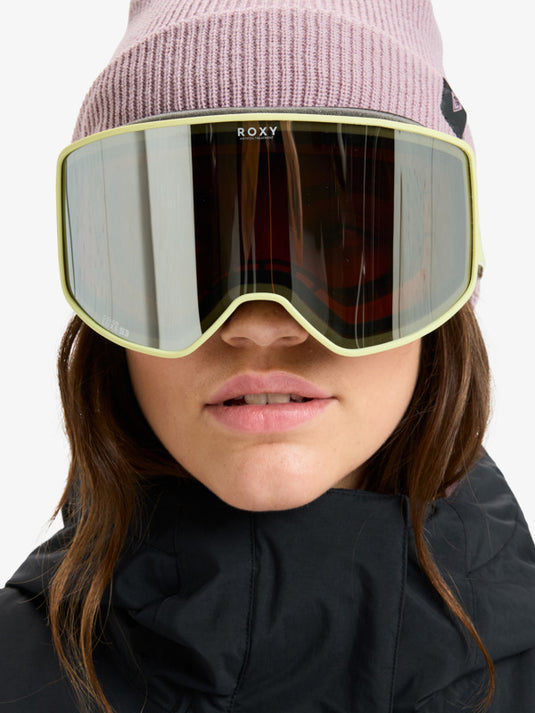 Roxy Women's Storm Ski/Snowboard Goggles Yellow Pear/Clux ML Silver S3 ERJTG03250-GDR0