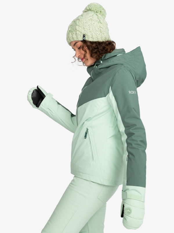 Load image into Gallery viewer, Roxy Free Jet Block Technical Snow Jacket Dark Forest ERJTJ03430-BPG0
