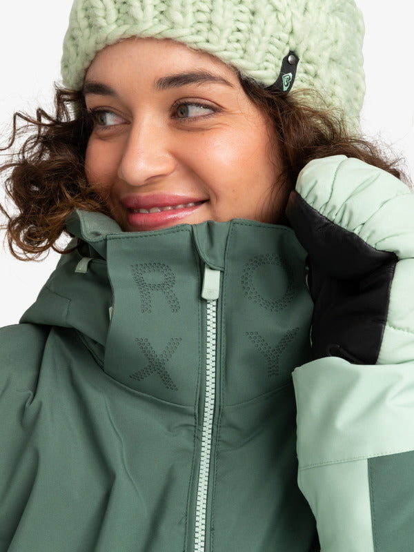 Load image into Gallery viewer, Roxy Free Jet Block Technical Snow Jacket Dark Forest ERJTJ03430-BPG0
