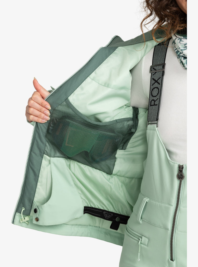 Load image into Gallery viewer, Roxy Free Jet Block Technical Snow Jacket Dark Forest ERJTJ03430-BPG0
