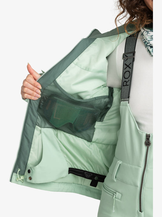 Roxy Free Jet Block Technical Snow Jacket Dark Forest ERJTJ03430-BPG0
