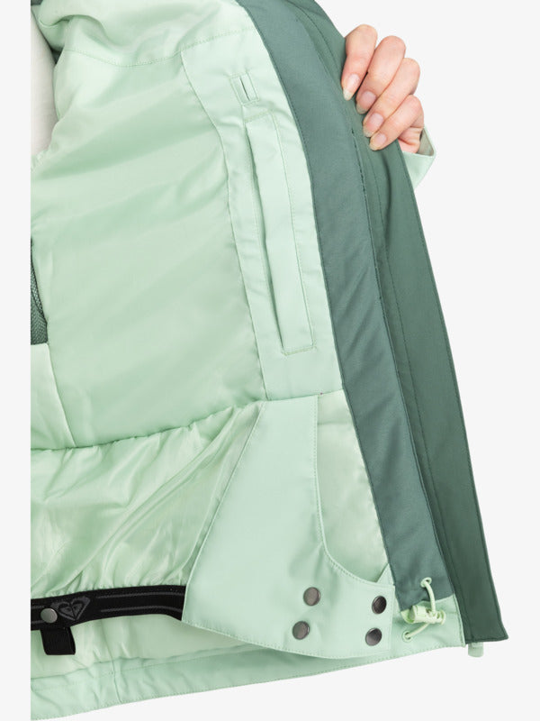 Load image into Gallery viewer, Roxy Free Jet Block Technical Snow Jacket Dark Forest ERJTJ03430-BPG0
