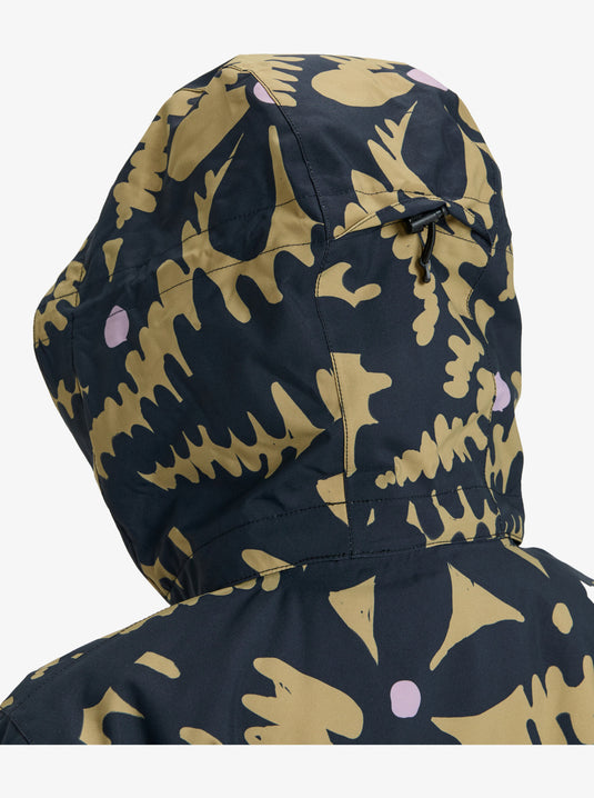 Roxy Women's Jetty Snow Jacket Fennel Seed Big Flower ERJTJ03529-TMG1