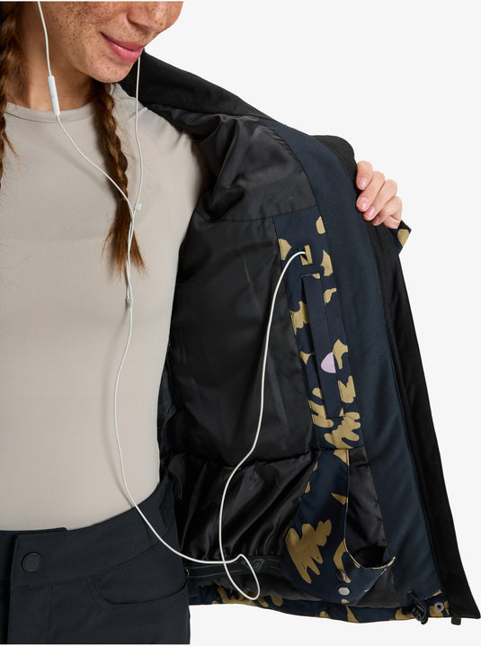 Roxy Women's Jetty Snow Jacket Fennel Seed Big Flower ERJTJ03529-TMG1