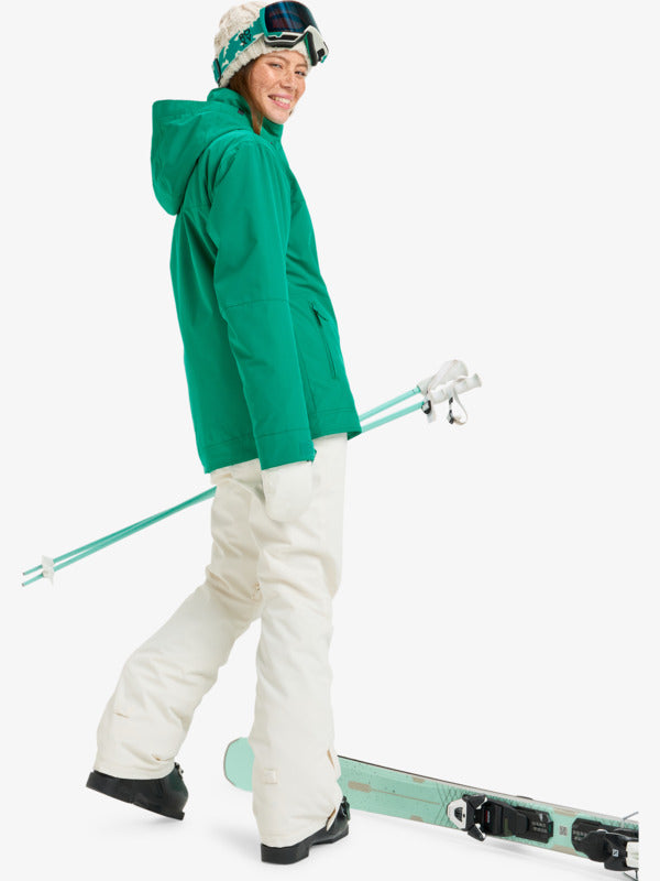 Load image into Gallery viewer, Roxy Women's Brylee Snow Jacket Vivid Green ERJTJ03530-GNW0
