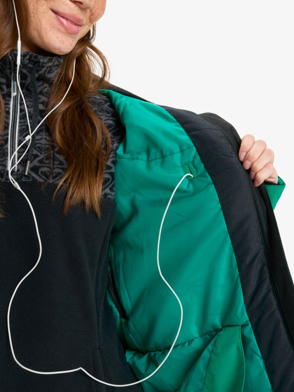 Load image into Gallery viewer, Roxy Women's Brylee Snow Jacket Vivid Green ERJTJ03530-GNW0
