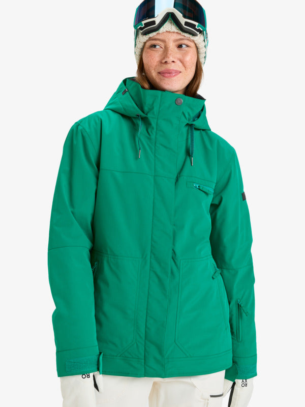 Load image into Gallery viewer, Roxy Women's Brylee Snow Jacket Vivid Green ERJTJ03530-GNW0
