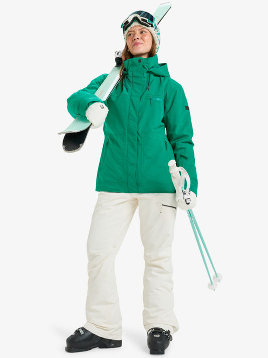 Roxy Women's Brylee Snow Jacket Vivid Green ERJTJ03530-GNW0
