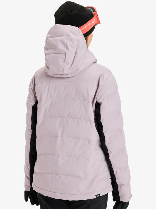 Roxy Womens' Snowyhill Puffy 10K Technical Snow Jacket Nirvana ERJTJ03535-PJQ0
