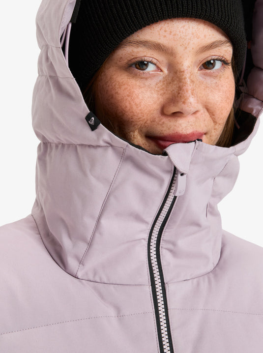 Roxy Womens' Snowyhill Puffy 10K Technical Snow Jacket Nirvana ERJTJ03535-PJQ0