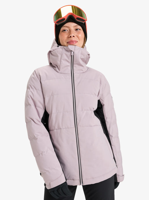 Roxy Womens' Snowyhill Puffy 10K Technical Snow Jacket Nirvana ERJTJ03535-PJQ0