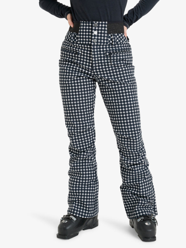 Load image into Gallery viewer, Roxy Women's Rising High Snow Pants Whisper White Small Dots ERJTP03295-WCF3

