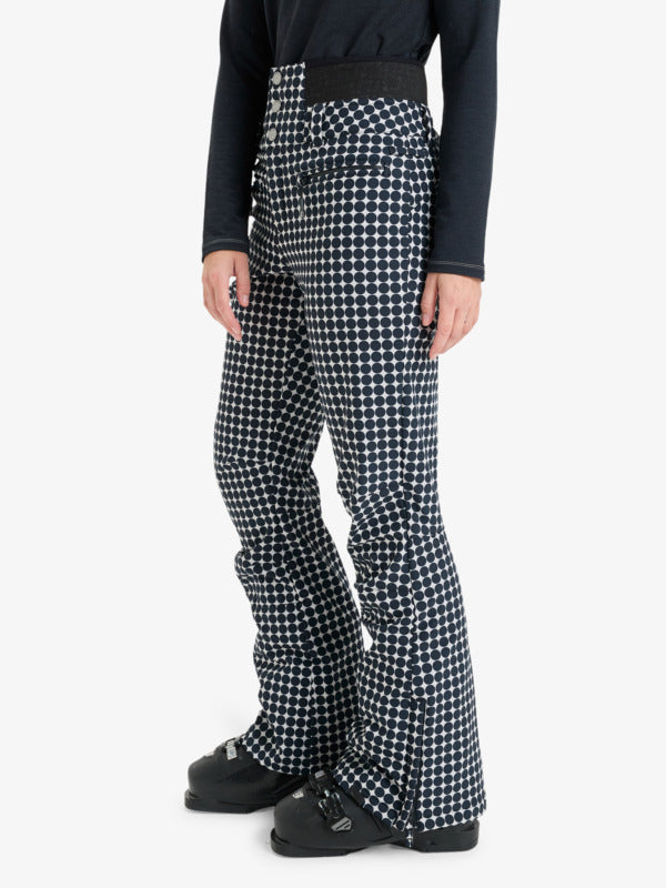 Load image into Gallery viewer, Roxy Women's Rising High Snow Pants Whisper White Small Dots ERJTP03295-WCF3
