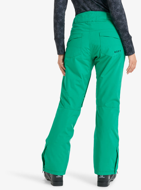 Roxy Women's Backyard Snow Pants Vivid Green ERJTP03299-GNW0