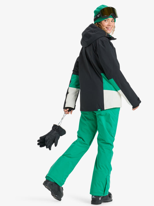 Roxy Women's Backyard Snow Pants Vivid Green ERJTP03299-GNW0