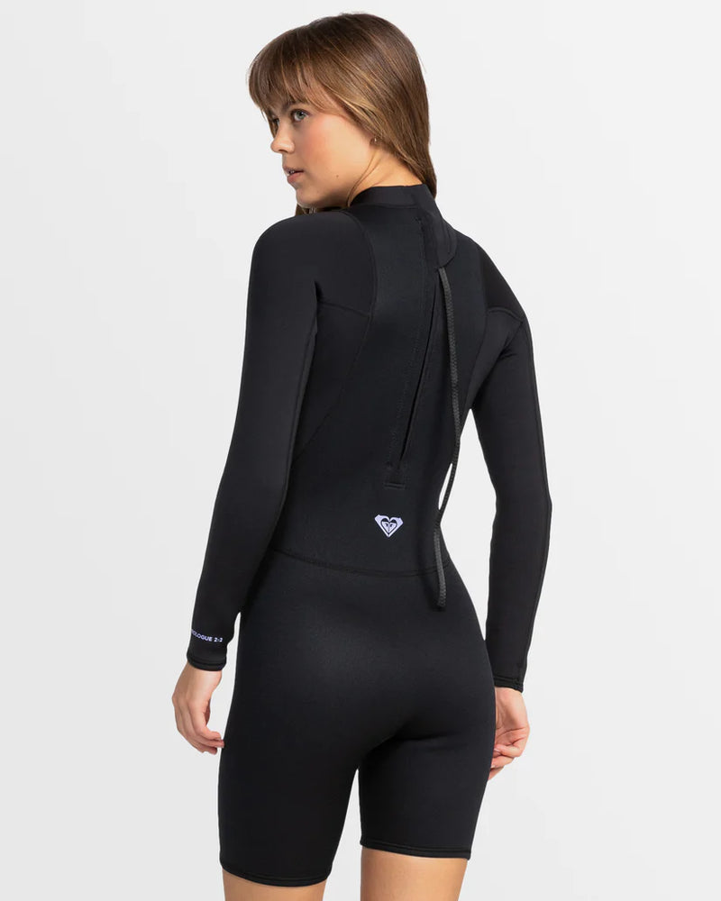 Load image into Gallery viewer, Roxy Women&#39;s Prologue 2/2 mm Short Backzip Wetsuit True Black ERJW403068-KVJ0
