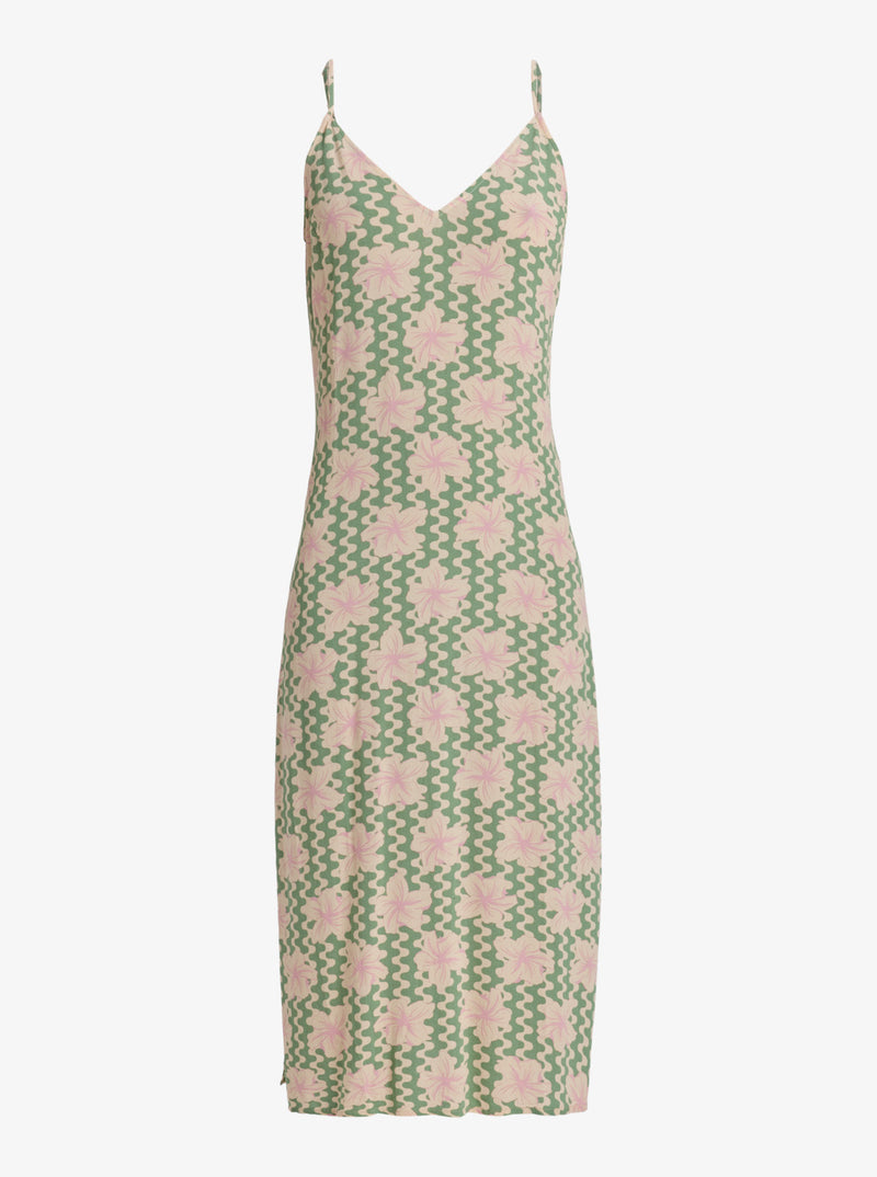 Load image into Gallery viewer, Roxy Women&#39;s Stay Sunny Midi Dress Basil Party Waves Yw ERJWD03882_GHZ5
