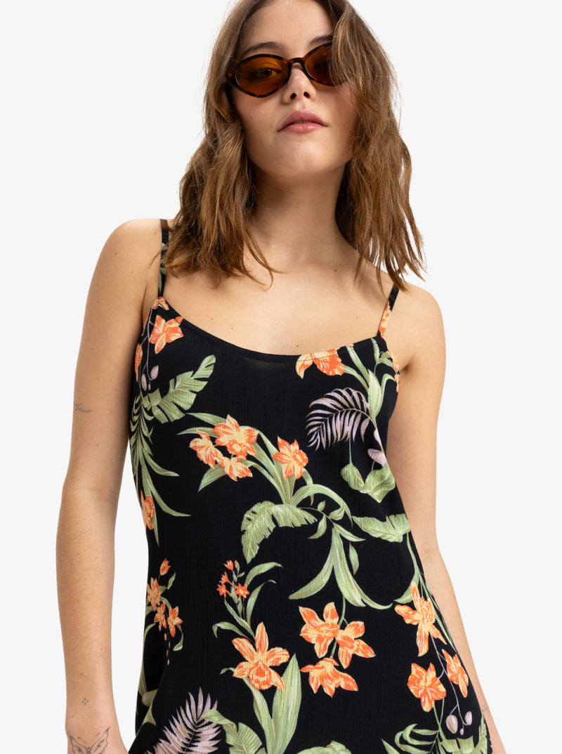 Load image into Gallery viewer, Roxy Women&#39;s Rainbow Shores Maxi Dress Anthracite Island Escape ERJWD03885_KVJ3
