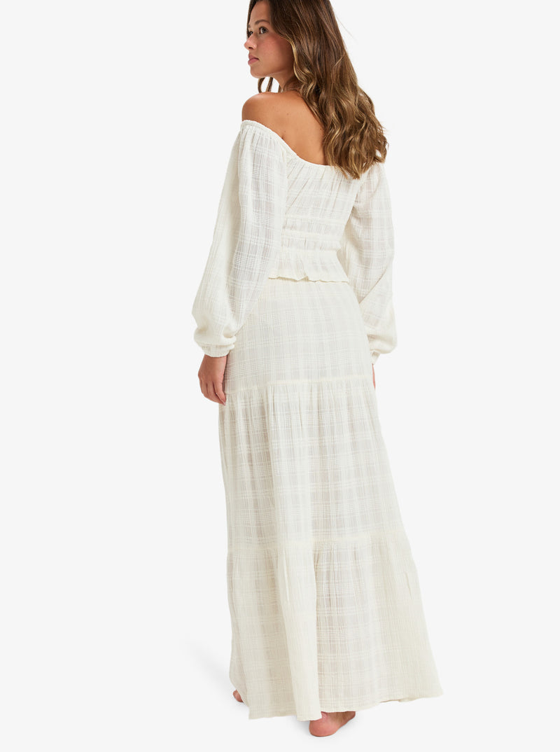 Load image into Gallery viewer, Roxy Wome&#39;s Sweetwater Maxi Skirt Egret ERJWK03175_WBS0
