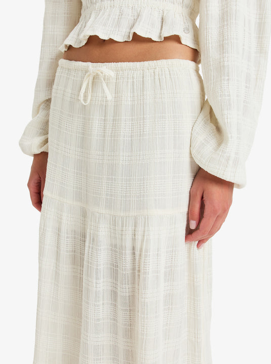 Roxy Wome's Sweetwater Maxi Skirt Egret ERJWK03175_WBS0
