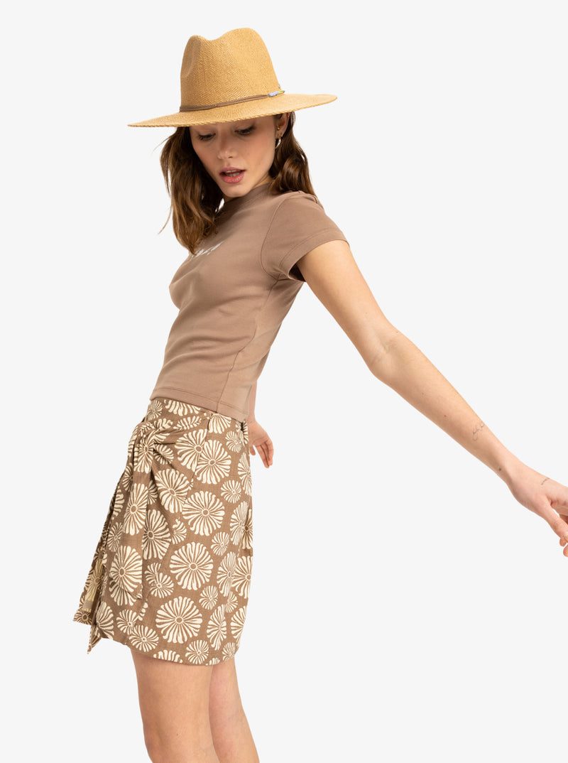 Load image into Gallery viewer, Roxy Women&#39;s Summer Cocktail Mini Skirt Portobella Tropical Tile ERJWK03176-CZU5
