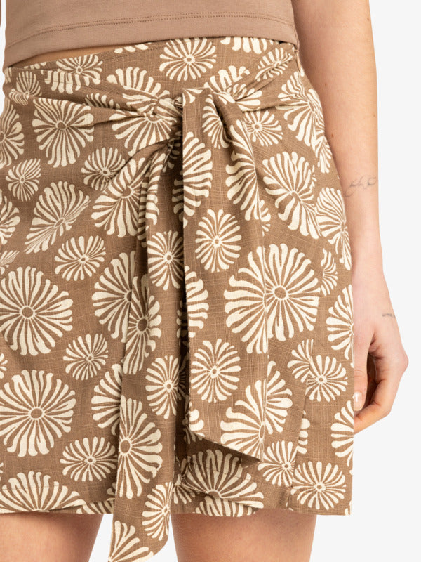 Load image into Gallery viewer, Roxy Women&#39;s Summer Cocktail Mini Skirt Portobella Tropical Tile ERJWK03176-CZU5
