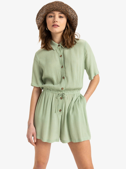 Roxy Women's Real Tomorrow Romper Basil ERJWO03010-GHZ0