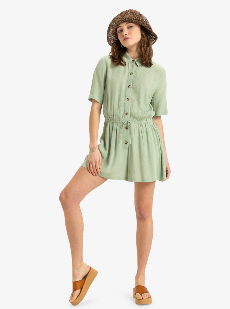Load image into Gallery viewer, Roxy Women&#39;s Real Tomorrow Romper Basil ERJWO03010-GHZ0
