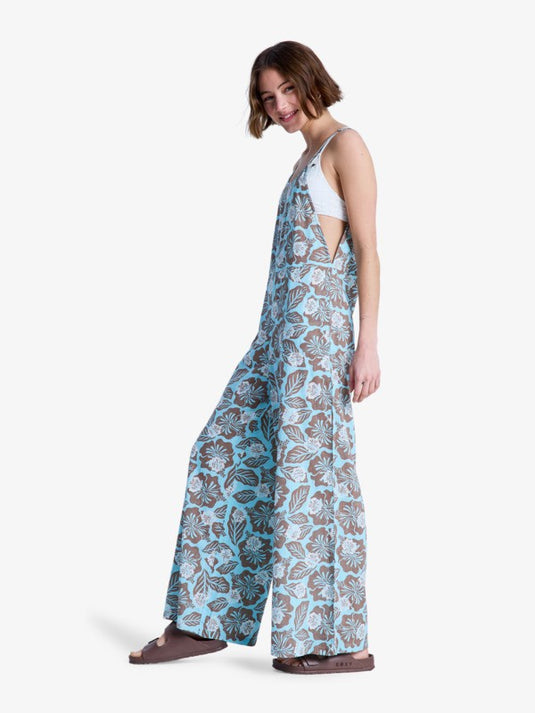 Roxy Women's Hibiscus Haze Wide Leg Jumpsuit Brownie ERJWO03026-CME6
