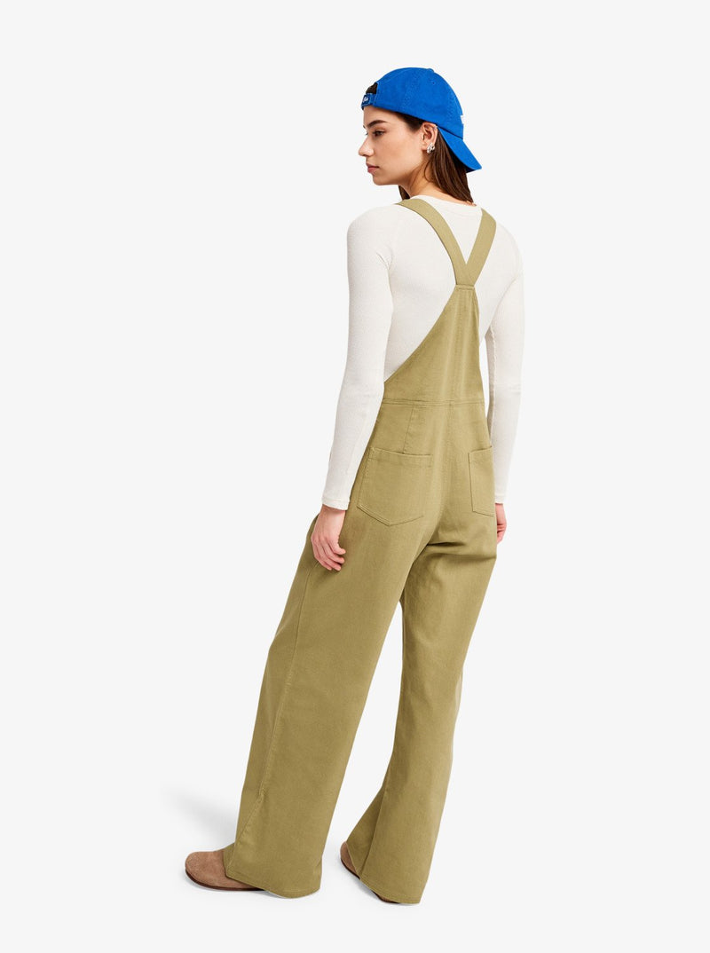 Load image into Gallery viewer, Roxy Women's Trail Blazer Twill Jumper Oil Green ERJWO03027-GLD0
