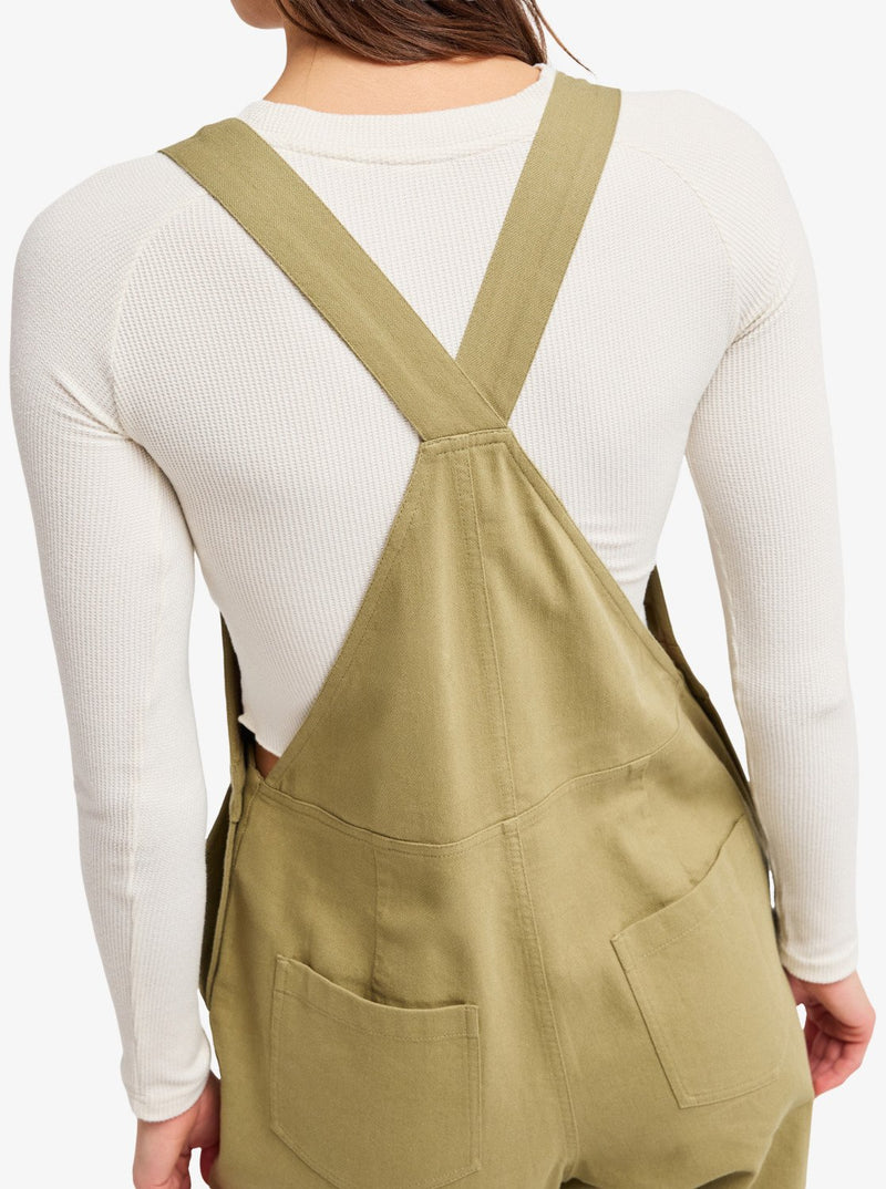 Load image into Gallery viewer, Roxy Women's Trail Blazer Twill Jumper Oil Green ERJWO03027-GLD0
