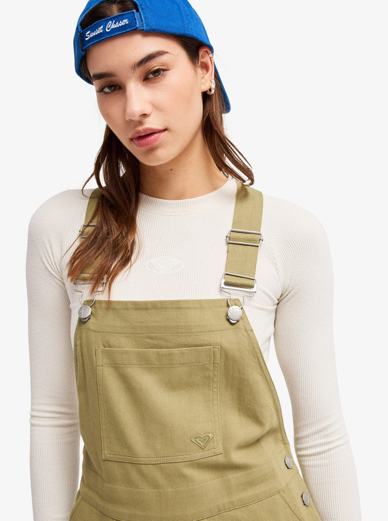 Load image into Gallery viewer, Roxy Women's Trail Blazer Twill Jumper Oil Green ERJWO03027-GLD0
