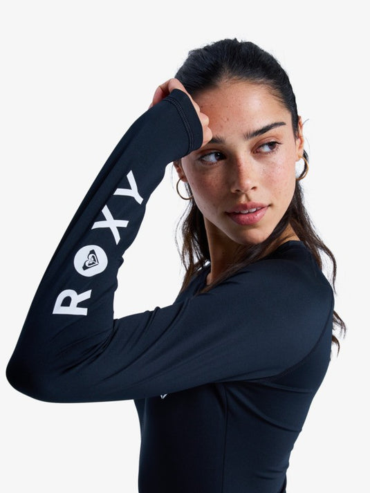 Roxy Women's Essentials One Piece Long Sleeve Swimsuit Anthracite ERJWR03906-KVJ0
